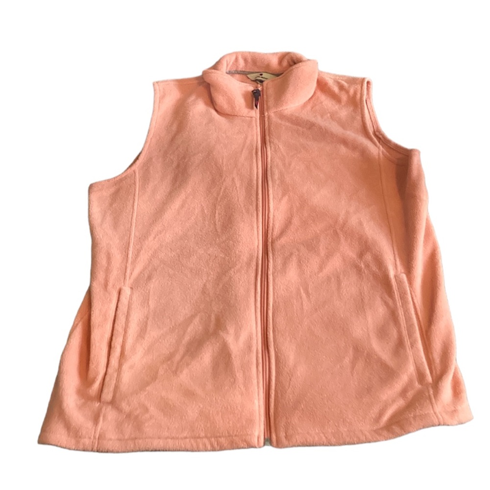 Woolrich fleece zip up vest size large